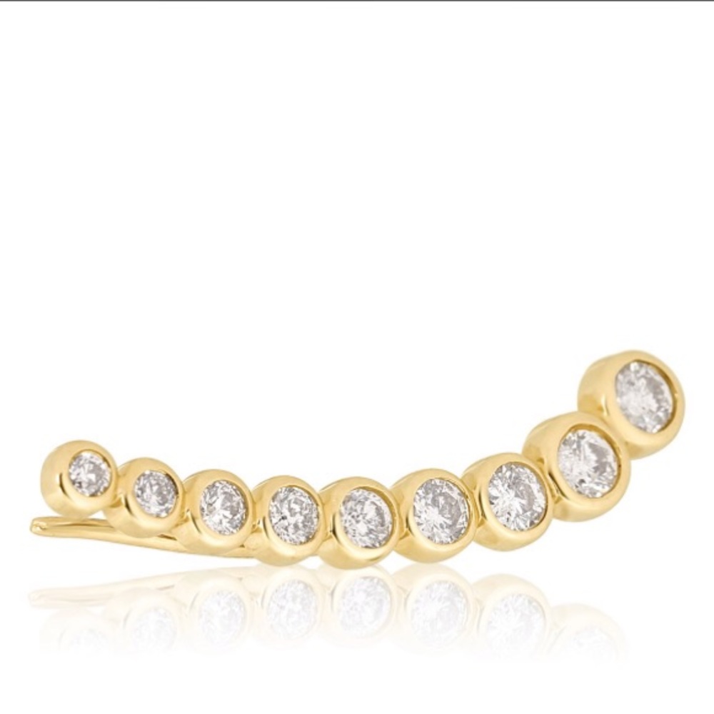 Carbon and Hyde Cinderella Ear Cuff in 14K